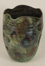 RAKU POTTERY VASE