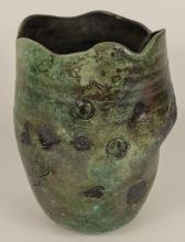 RAKU POTTERY VASE