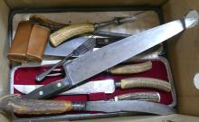 KNIVES, CARVING SETS, ETC.