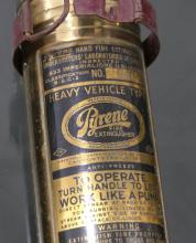 THREE BRASS FIRE EXTINGUISHERS