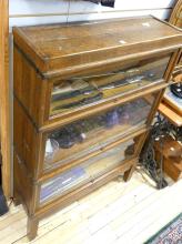 OAK STACKING BARRISTER'S BOOKCASE