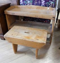 PAIL BENCH AND MILKING STOOL