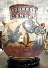 LARGE MEXICAN POTTERY VASE