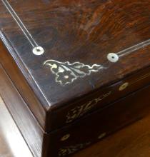 ANTIQUE ROSEWOOD LAP DESK