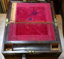 ANTIQUE ROSEWOOD LAP DESK