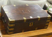 ANTIQUE ROSEWOOD STORAGE BOX