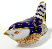 ROYAL CROWN DERBY "FINCH" PAPERWEIGHT