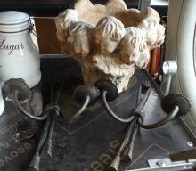 CANISTER SET, PLANTER AND SCONCES