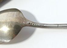 TEN STERLING SPOONS