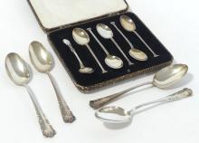 TEN STERLING SPOONS