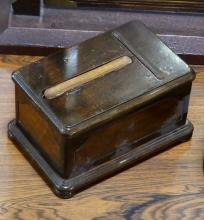 SHAVING MIRROR, GLASS DOME AND CIGARETTE BOX