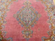 ROSE COLOURED KERMAN CARPET