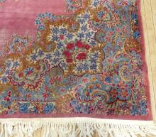 ROSE COLOURED KERMAN CARPET