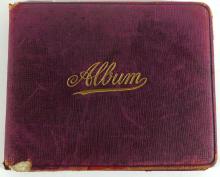 ANTIQUE ALBUM WITH AUTOGRAPHS & ILLUSTRATIONS