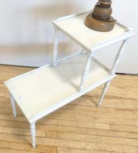 TWO LAMPS AND END TABLE