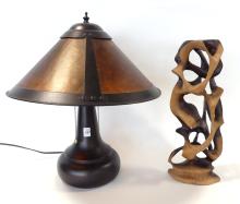 TABLE LAMP AND CARVING