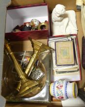 BOX LOT OF CURIOS AND COLLECTIBLES