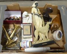 BOX LOT OF CURIOS AND COLLECTIBLES