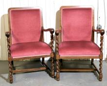 PAIR OF ARMCHAIRS