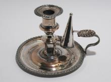 SHEFFIELD PLATE CANDLESTICK