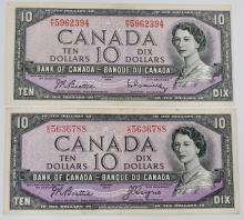 CANADIAN $10 BANK NOTES