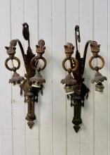 PAIR OF ANTIQUE WALL LIGHTS