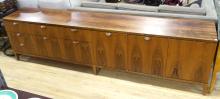 LONG MCM ROSEWOOD CREDENZA