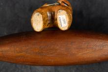 INUIT STONE CARVING AND CANOE MODEL