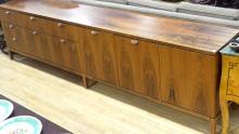 LONG MCM ROSEWOOD CREDENZA