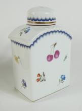 MILK PITCHER AND TEA CADDY