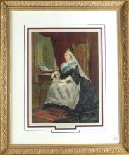 QUEEN VICTORIA ANTIQUE LITHOGRAPH