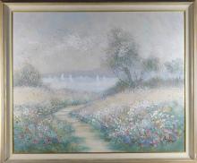 LARGE IMPRESSIONIST OIL