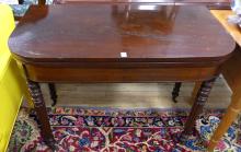 ANTIQUE FLIP-TOP GAMES TABLE