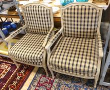 PAIR OF FRENCH DECORATOR ARMCHAIRS