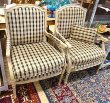 PAIR OF FRENCH DECORATOR ARMCHAIRS