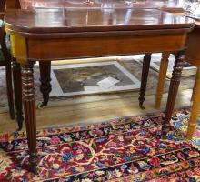 ANTIQUE FLIP-TOP GAMES TABLE