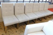 SIX GOLDFINGER DINING CHAIRS