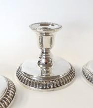 SET OF FOUR BIRKS STERLING CANDLEHOLDERS