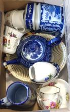 TWO BOX LOTS OF CHINA AND DINNERWARE