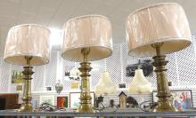 THREE STIFFEL TABLE LAMPS