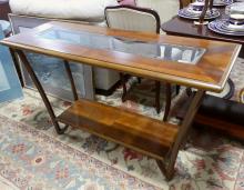 GLASS TOP SOFA TABLE