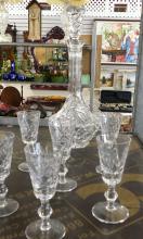 CRYSTAL STEMWARE, DECANTERS, ETC.