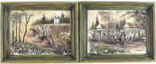 FOUR MINIATURE ARTWORKS