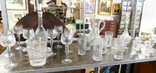 CRYSTAL STEMWARE, DECANTERS, ETC.