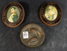 FRENCH PORTRAIT MINIATURES AND NAPOLEONIC MEDALLION