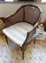 CANED TUB CHAIR