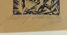 SIGNED WOODBLOCK