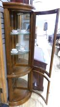 BOW-FRONT CORNER CABINET