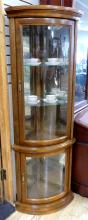 BOW-FRONT CORNER CABINET