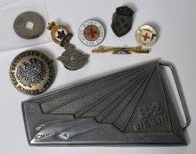 BELT BUCKLE AND PINS